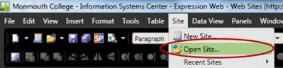 Open Site Command