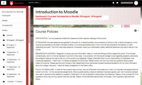 Moodle Page