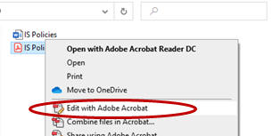 Edit with Adobe Acrobat