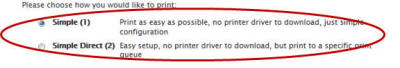 Driver Print Options